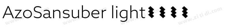AzoSansuber light字体转换